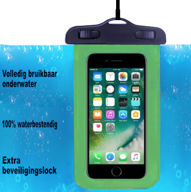 Betsy Trotwood werknemer burgemeester ADEL Waterdicht PVC Onderwater hoesje voor iPhone SE - Groen -  Origineletelefoonhoesjes.nl