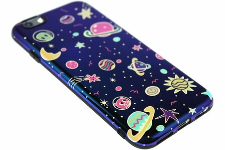 Heelal astronauten hoesje iPhone 6(S) Plus