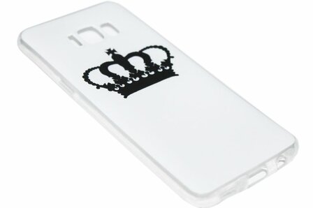 Zwartwit Queen siliconen hoesje Samsung Galaxy S8