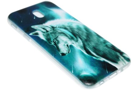 Wolf hoesje siliconen Samsung Galaxy J5 (2017)