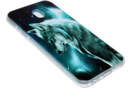 Wolf hoesje siliconen Samsung Galaxy J3 (2017)