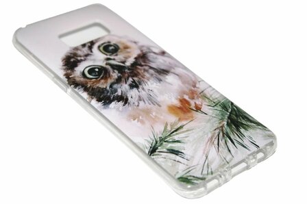 Uilen cartoon hoesje Samsung Galaxy S8