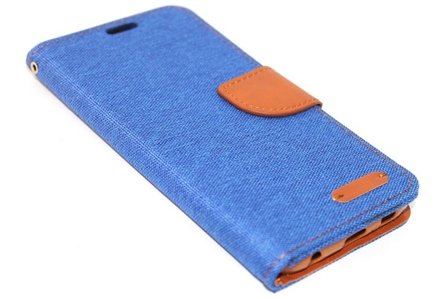 Kunstleren hoesje blauw Samsung Galaxy S6