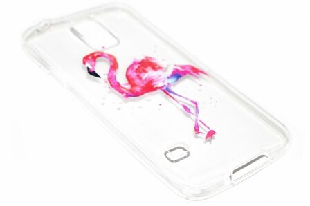 genoeg Pef BES Flamingo hoesje siliconen Samsung Galaxy S5 (Plus) / Neo -  Origineletelefoonhoesjes.nl