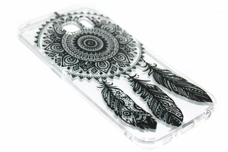 Mandala dromenvanger hoesje zwart Samsung Galaxy S6 Edge