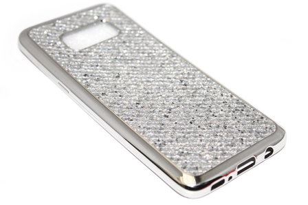 Bling bling hoesje zilver Samsung Galaxy S8