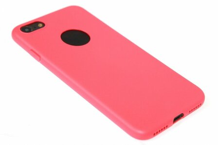 Siliconen hoesje rood iPhone 6 (S) Plus