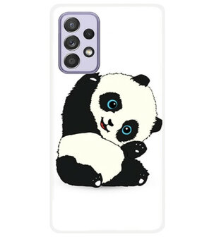 ADEL Siliconen Back Cover Softcase Hoesje voor Samsung Galaxy A72 - Panda