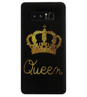 ADEL Siliconen Back Cover Softcase Hoesje voor Samsung Galaxy Note 8 - Queen Koningin