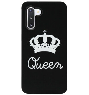 ADEL Siliconen Back Cover Softcase Hoesje voor Samsung Galaxy Note 10 Plus - Queen