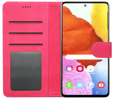 LC.IMEEKE Kunstleren Book Case Portemonnee Pasjes Hoesje voor Samsung Galaxy Note 10 Lite - Roze