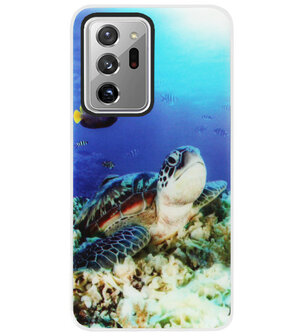 ADEL Siliconen Back Cover Softcase Hoesje voor Samsung Galaxy Note 20 Ultra - Schildpad