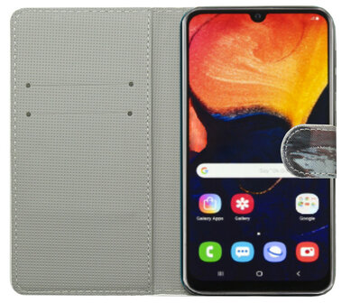 ADEL Kunstleren Book Case Pasjes Portemonnee Hoesje voor Samsung Galaxy M31s - Poezen Tijger