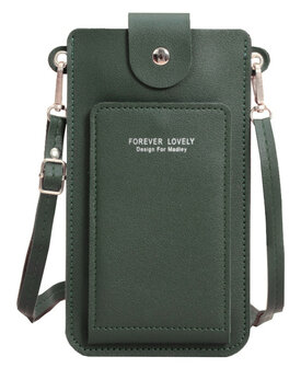 ADEL Telefoontasje Pasjeshouder Touchscreen-functie Crossbody Universeel - Groen