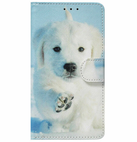 ADEL Kunstleren Book Case Pasjes Portemonnee Hoesje voor Xiaomi Mi 11 Ultra - Hond Liggend
