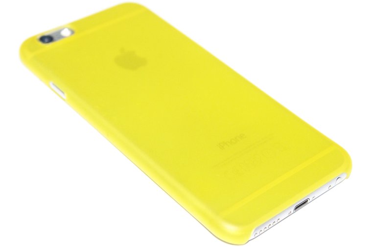 meerderheid Regan astronomie Geel kunststof hoesje iPhone 6 / 6S - Origineletelefoonhoesjes.nl