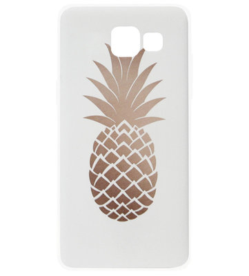 ADEL Siliconen Back Cover Softcase Hoesje voor Samsung Galaxy A5 (2017) - Ananas Goud