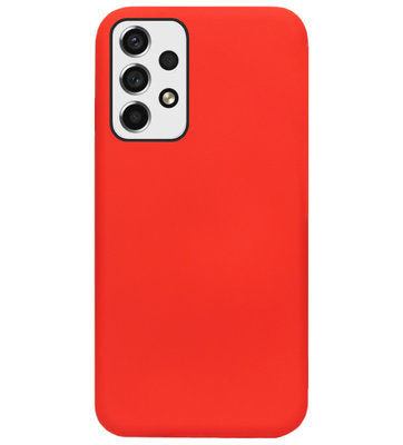 ADEL Siliconen Back Cover Softcase Hoesje voor Samsung Galaxy A53 - Rood