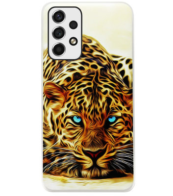 ADEL Siliconen Back Cover Softcase Hoesje voor Samsung Galaxy A53 - Tijger